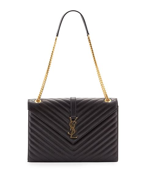 vintage yves saint laurent flap bag with chain|ysl bag pre owned.